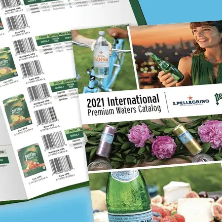 Nestle International Waters Product Guide marketing design by ICON Creative Agency