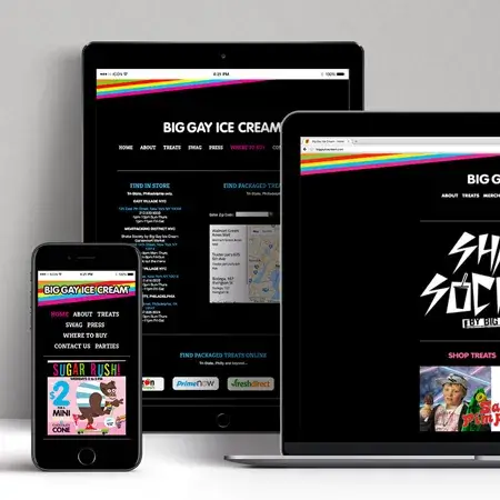 Big Gay Ice Cream brand design by ICON Creative Agency